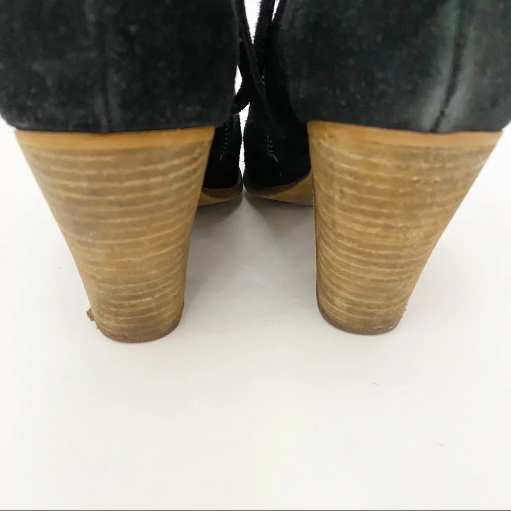 Dolce Vita Double Zipper Black Jaida Suede Booties